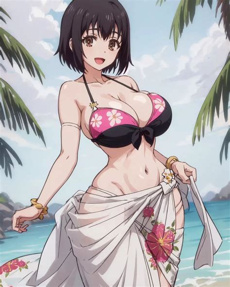 Rule 34 Ai Generated Beach Big Ass Bikini Breasts Kotone Shirakawa