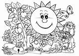 Coloring Pages Nature Plants Printable Sun Size Plant Intricate Christmas Printables Toddlers Kids Scenes Print Color Flowers Getcolorings Beautiful Parts sketch template
