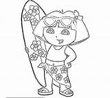 Explorer Coloring Pages Getcolorings Dora sketch template