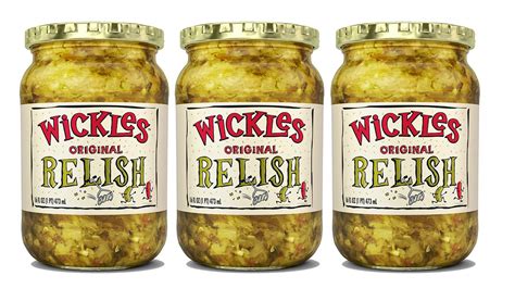 Wickles Original Relish 16 Oz Pack 3 Pickle