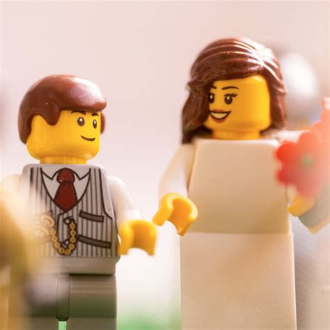 photographer shoots lego couples big day