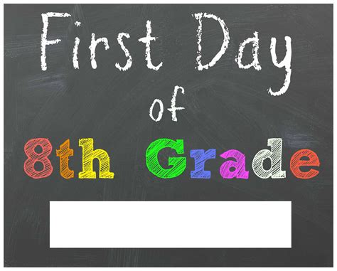 Free Back To School Printable Chalkboard Signs For First Day Of School