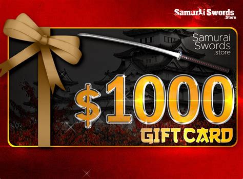 1000 t card samurai swords store