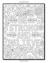 Colouring Affirmations Relaxation sketch template