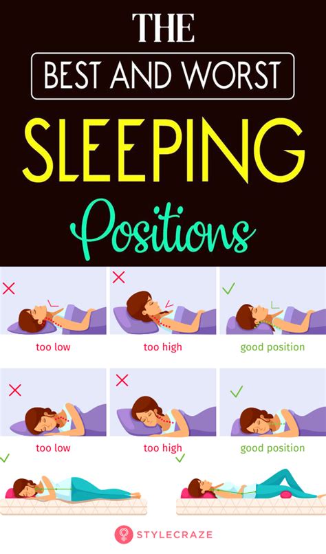 the best and worst sleeping positions sleeping positions