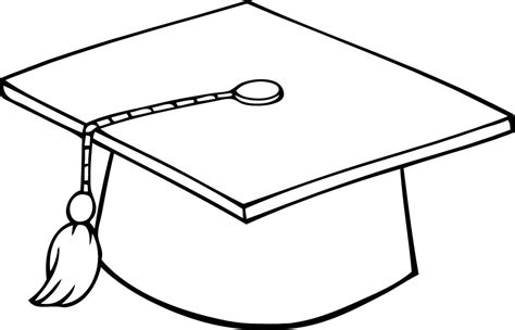 graduation cap drawings clipart
