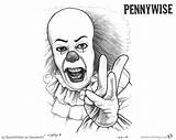 Pennywise Bettercoloring Respective Owners sketch template