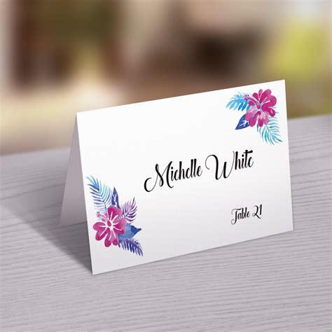 wedding place card template printable wedding place cards