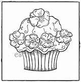 Girly Sheets Cupcakes Coloriage Risco Timeless Cakes Girlie Riscos Miracle Pintar Coloringhome sketch template