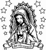 Guadalupe Chicano Virgen Vierge Silhouette Chicanos Tattooskid Madonne Virgencita Loisirs Créatifs Naissance Chrétien Noël Tatoo Vectorified Tatouage sketch template