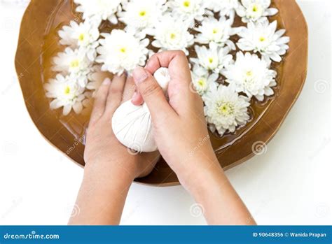 spa treatment  product  female feet  hand spa thailand stock