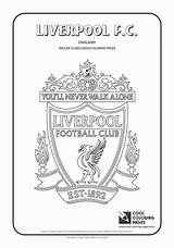Liverpool Coloring Pages Logo Soccer Cool Logos Fc Printable Print Clubs Colouring Football Sheets Color League Kids Champions Christmas Jersey sketch template