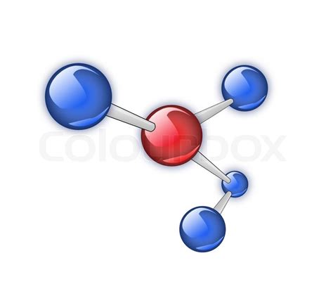 molecular structure close  isolated stock image colourbox