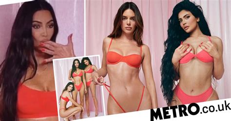 kim kardashian models with kendall and kylie jenner for