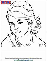 Coloring Gomez Selena Pages Adults Kids Popular Coloringhome sketch template