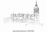 Drawing Palace Pencil Westminster Parliament Houses Stock Shutterstock Illustration Preview London sketch template