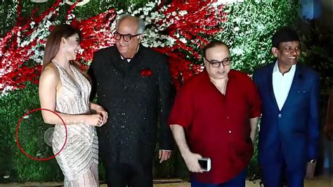 Boney Kapoor Grabbing Urvashi Rautela Ass And Boobs Press Live On