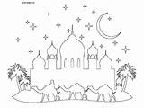 Adabi Printable Colouring Mosque Coloring Pages Ramadan Activities Kids Choose Board Books sketch template