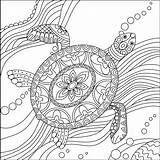 Coloring Turtle Pages Sea Adults Drawing Printable Mandala Tortuga Adult Turtles Leatherback Color Sheets Line Cute Animals Boyama Sayfaları Realistic sketch template