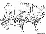 Pj Masks Coloring Pages Printable Holiday sketch template