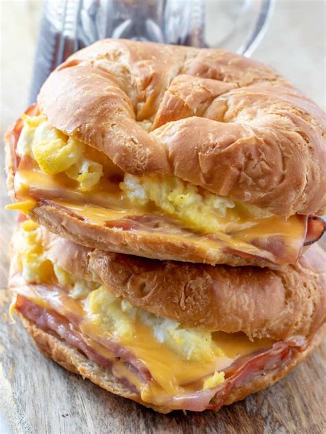 easy croissant breakfast sandwiches recipes  era