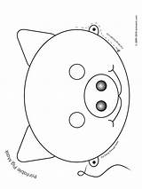 Mask Pig Printable Masks Animal Coloring Kids Template Little Templates Three Animals Craft Clipart Activities Pigs Woojr Print Crafts Children sketch template
