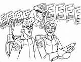 Ghostbusters Coloring Pages Marshmallow Man Wonder Slimer sketch template