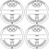 Medal Coloring Olympic Olympics Visit Sports Games sketch template