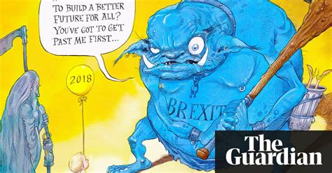 brexit beast blocking path  progress   cartoon opinion  guardian