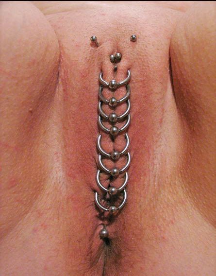 extreme vagina chastity piercings female