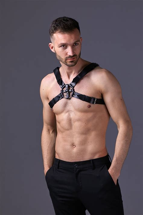 pin on leather harness outfit