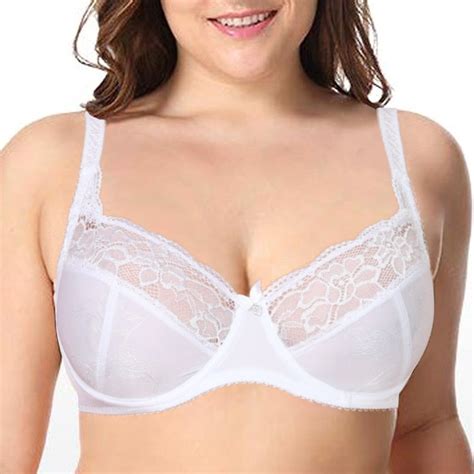 yandw bras for women sexy lingerie underwire embroidery white lace