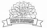 Coloring Hope Pages Blooms sketch template