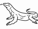 Coloriages Varans Reptiles Animaux sketch template