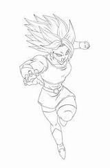 Goku Kefla sketch template