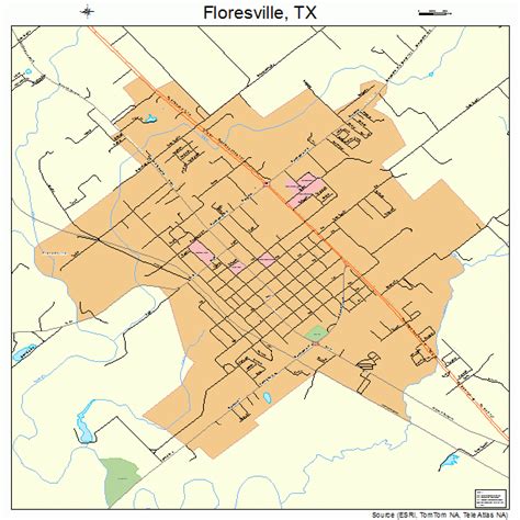 floresville texas street map