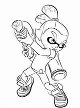 Splatoon Inkling Coloring Pages Draw Boy Drawing Male Step Para Colorear Drawingtutorials101 Tutorials Printable 塗り絵 Color Splatoons Sketch Dibujo Learn sketch template