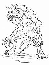Werewolf Bestcoloringpagesforkids sketch template