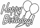 Happy Birthday Coloring Pages Printable sketch template
