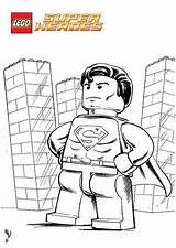 Lego Coloring Pages Printable Superman Boys Colouring Drawing Superhero Batman Books sketch template