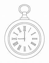 Pocket Clock Coloring Pages Drawing Outline Line Alarm Drawings Tattoo Template Bestcoloringpages Alice Wonderland Printable Color Kids Sheets Wrist Tattoos sketch template