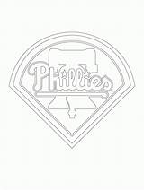 Coloring Phillies Pages Mlb Philadelphia Logo Library Clipart Logos Popular sketch template