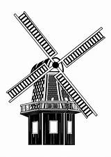 Molen Mulino Molino Windmill Disegno Colorare Turbine Coloriage Moulin Schoolplaten Angin Afb Kincir Turbin Pinclipart Lain Mill Educima Educolor Afbeelding sketch template