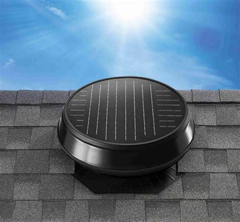 solar attic fan  roof ventilation roof hub