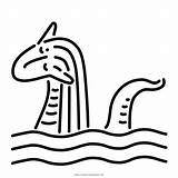Ness Loch Nessie Clipartkey sketch template