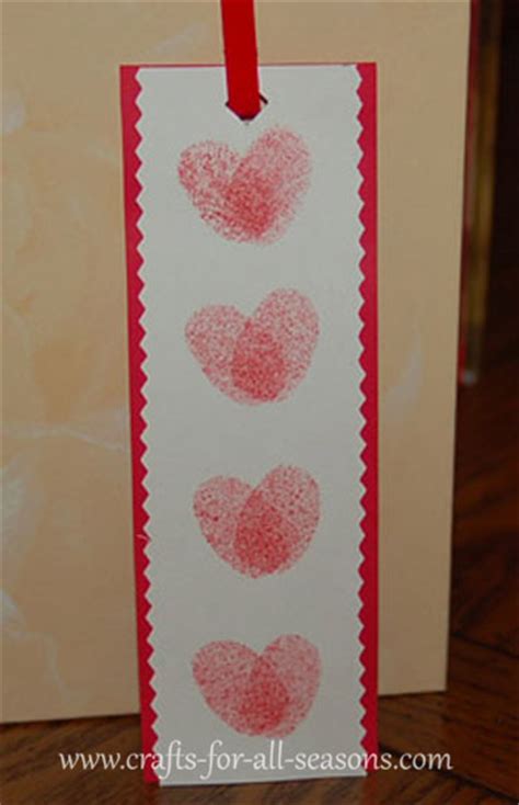 thumbprint heart bookmark