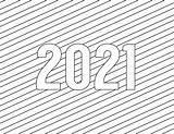 Coloring 2021 Pages Printable Year Happy Calendar Simple Lines 2022 Print Kids Sheets Color Adults Papertraildesign Printables Printing Trail Paper sketch template