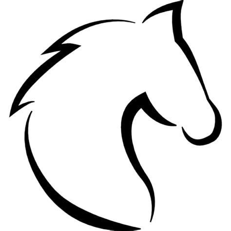 horse head outline   clip art  clip art