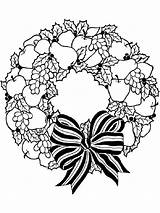 Coloring Wreath Pages Christmas Printable Kids Colouring Book Nice Recommended Pngfind sketch template