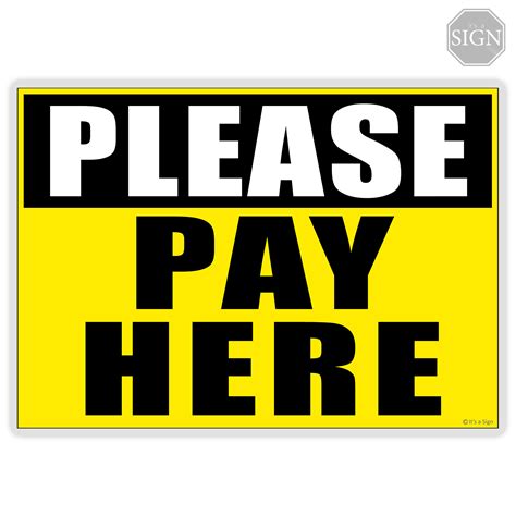 pay  sign laminated signage  size lazada ph